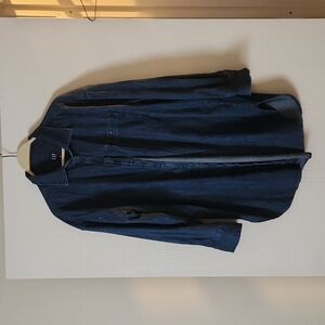 Gap Longsleeved Blue Lightweight Cotton Denim Women's Medium